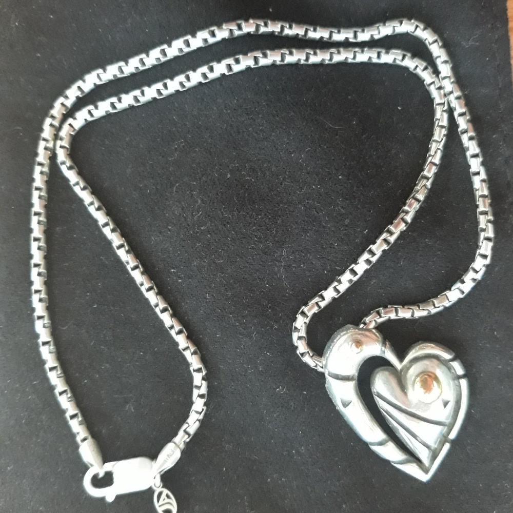 John Atencio heart necklace